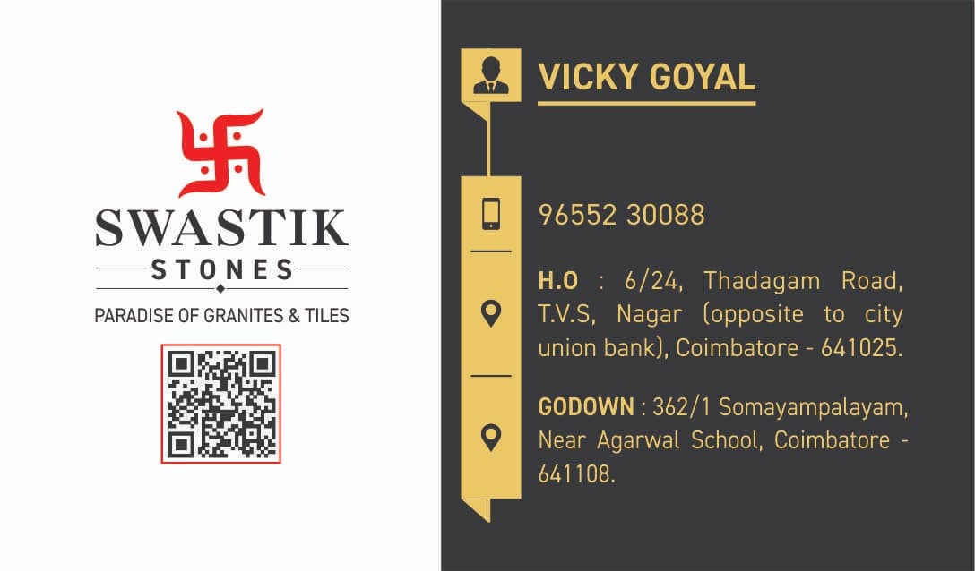 Swastik Stones Visiting Card